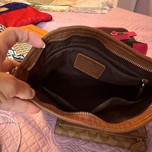 Coach purse and matching wallet